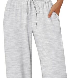 Trendy Queen 2 Piece Matching Summer Lounge Set Womens Side Ruching Top Wide Leg Pants Sets with Pockets