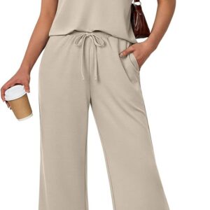 LILLUSORY Two Piece Lounge Sets for Women Spring Vacation Beach Travel Airport Outfits Casual Cruise Fashion 2026