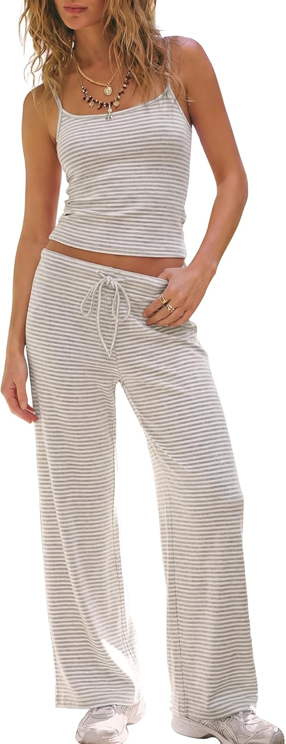 Darong Summer Sets for Women 2 Piece Outfits 2026 Matching Loungewear Airport Travel Beach Vacation Clothes